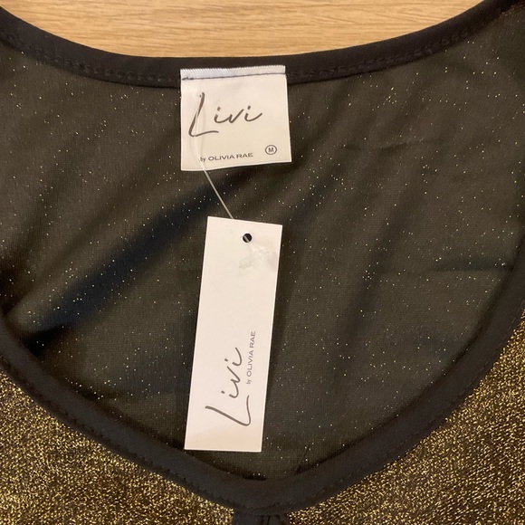 Gold Sparkly Crop - Picture 3 of 5